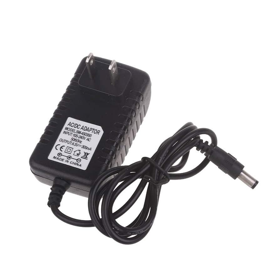 Amazon | 4.5V 300mA/4.5V 1A アダプター電源の交換用 5.5x2.5mm